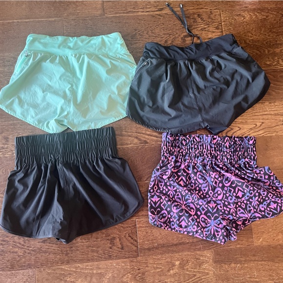 Nike shorts bundle! 2 Nike 2 high waist running size small medium black multi - Picture 4 of 5